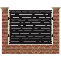 Panou de gard mare din tabla debitata cu plasma MAX 65 1500 mm x 1940 mm