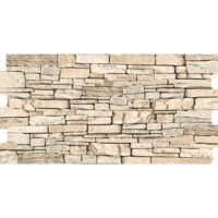 Gresie portelanata tip piatra cu aspect tridimensional Truva Beige, 30x60 cm, 107951, Bej