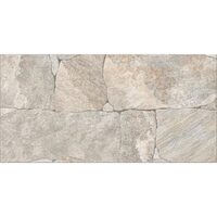 Gresie portelanata tip piatra pentru exterior Basalt Beige, 30x60 cm, 9731, Crem
