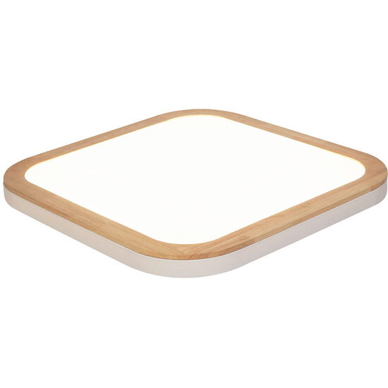 Plafonieră LED Erste squarewood 36 W 1700 lm 4000 K IP20 alb 480 × 75 mm