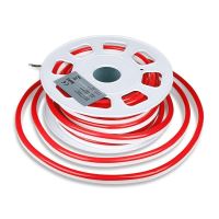 Tub LED flexibil NeonFlex rosu Vtac VT-555 24V, SKU-2516 10m