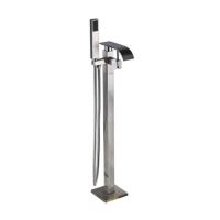 Baterie cada freestanding Q4000834252488, design rectangular, culoare chrome, montaj podea