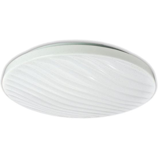 Plafoniera LED 6500K 380xH80mm 36W alb cu puncte HZL-C07-3524S