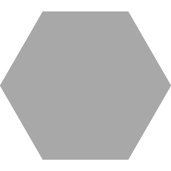 Gresie gri inchis finisaj mat hexagonala portelanata Element Acero, M137, 23x27 cm