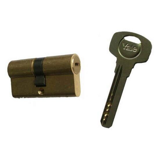 Cilindru de siguranță sig ampr 30/30 mm, brand Yale, nichelat, 5 chei 1000A01CAN30 × 30