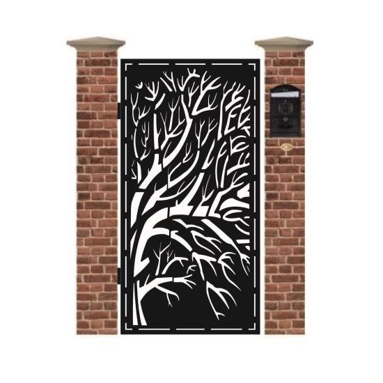 Poarta pietonala din tabla debitata cu plasma COPAC 1940 x 990 mm