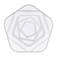 Aplica tavan ORCHID, ALB, LED 98W, 3000K-4000K-6000K, 2299