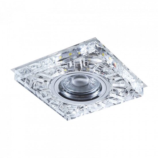 Spot montaj incastrat VERSACE, CROM, LED 2W, 4000K, 1XGU10, EL 1500 / S CH