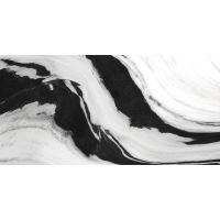 Gresie Belaire Black BLR93PAR, rectificata, tip marmura, 58x118 cm, finisaj lucios, culoare negru