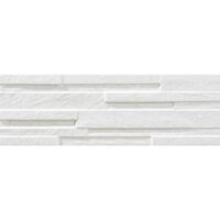 Faianta portelanata Himalaya tip piatra, 17x52 cm, culoare alba
