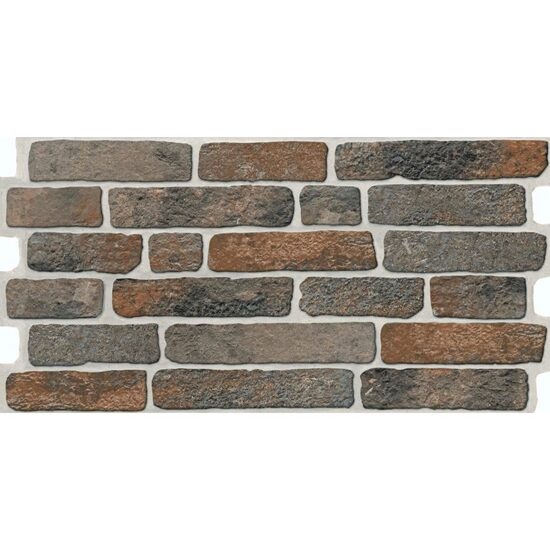 Gresie Brick Anthracite, model caramida, 10790310, 30x60 cm, culoare gri, finisaj mat