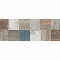 Faianta portelanata rectificata finisaj mat Fargo tip lemn, 16,3x51,7 cm, culoare mix