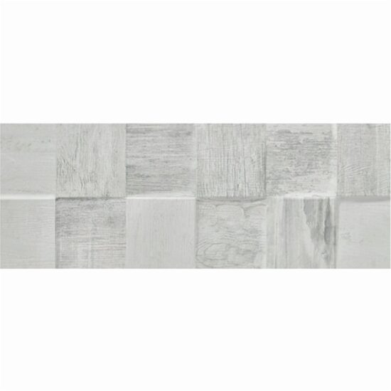 Faianta portelanata rectificata finisaj mat Fargo tip lemn, 16,3x51,7 cm, culoare gri