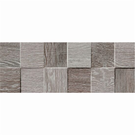 Faianta portelanata rectificata finisaj mat Oslo tip lemn, 16,3x51,7 cm, culoare maro