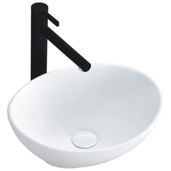 Lavoar pentru blat, ceramic Rea Sofia mini white culoare alb, finisaj lucios, 340 mm x 270 mm
