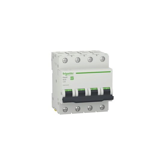 Siguranță automată Schneider Electric Easy9 EZ9F32425, 4P, 25 A, curbă C, capacitate de rupere 4,5 kA