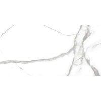 Gresie rectificata Num Blanco tip marmura, 60x120 cm, culoare alba