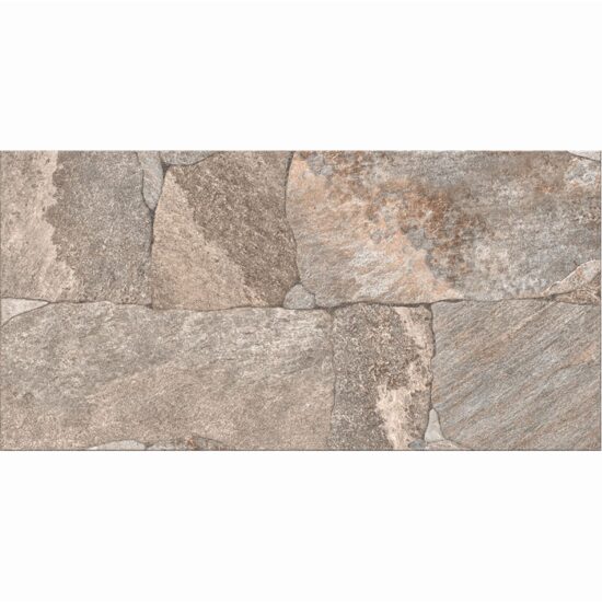 Gresie Basalt Brown 9732, tip piatra, 30x60 cm, culoare maro