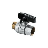 Robinet sferic 3/4 FI-FE PN40 pasaj total, cu presetupa si ﬂuture de aluminiu