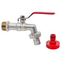 Robinet sferic 3/4 dublu serviciu nichelat, cu manetă de aluminu OLIGO(8buc/cut)