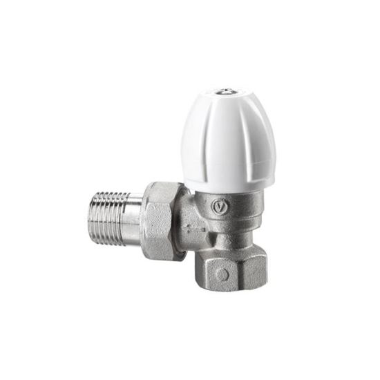 Robinet radiator 1/2 tur coltar, nichelat ACTIV