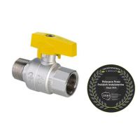 Robinet sferic 1' FI-FE pentru gaz, cu ﬂuture de aluminiu ORION