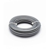 Fir motocoasa 15 m, insertie otel, rotund, 2.4 mm, gri, LT36923
