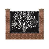 Panou de gard mare din tabla debitata cu plasma MAX ARBORE 1500x1940 mm