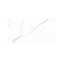 Gresie portelanata rectificata Statuario tip marmura, 60x120 cm, culoare alb , finisaj lucios