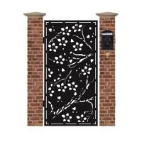 Poarta pietonala din tabla debitata cu plasma JACARANDA 1940 x 990 mm