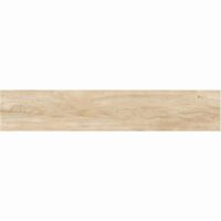 Gresie portelanata rectificata Tarragona tip lemn, 20x120 cm, culoare bej, finisaj mat
