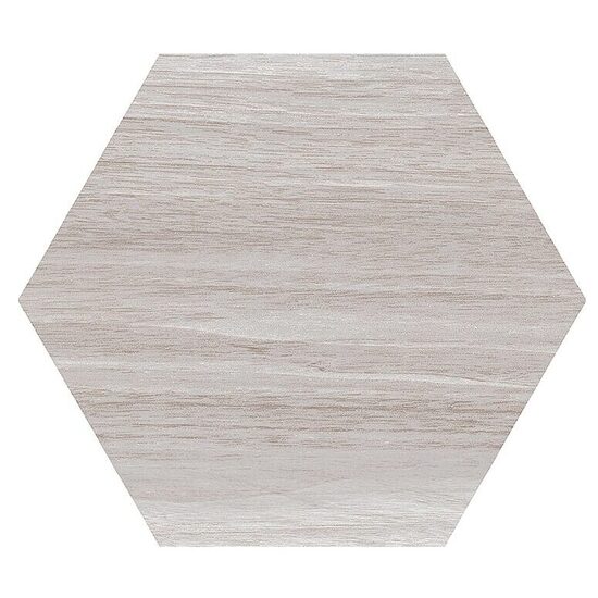 Gresie hexagonala Malinas model Lemn, 22,5x25,9 cm, culoare gri