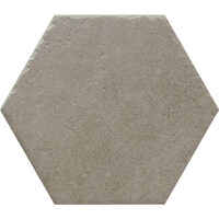Gresie hexagonala Titan model Piatra, 22,5x25,9 cm, culoare bej