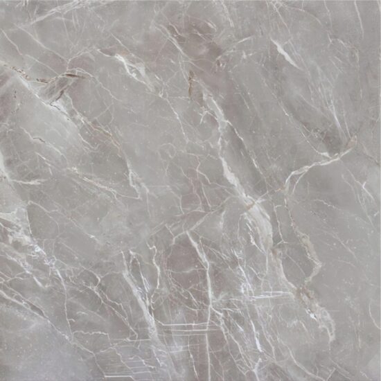 Gresie portelanata rectificata Castelo tip marmura, 60x60 cm, culoare Gri