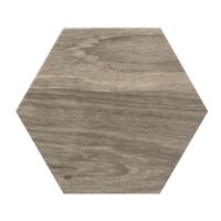 Gresie hexagonala portelanata Atlas Hexa Gris tip lemn,finisaj lucios, 25,8x29 cm, culoare Gri