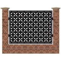 Panou de gard mare din tabla debitata cu plasma MAX SERBIA 1500x1940 mm