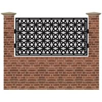 Panou de gard mic din tabla debitata cu plasma SHIELD 990x1940 mm