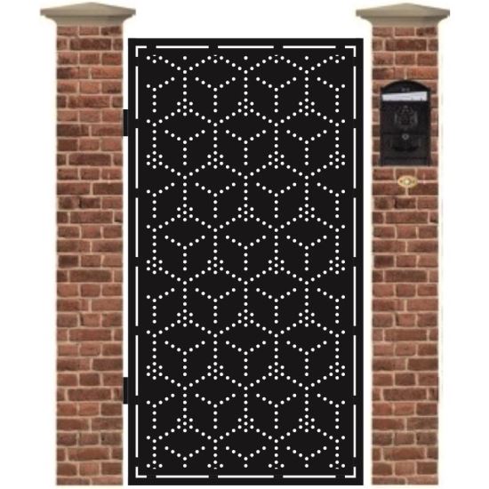 Poarta pietonala din tabla debitata cu plasma METRO 1940 x 990 mm
