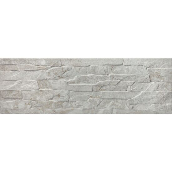 Faianta portelanata finisaj mat Kamale Gris tip Piatra, 17x52 cm, culoare gri