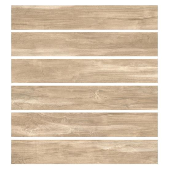 Gresie portelanata Nordicwood Beige tip Piatra, finisaj mat, 15x90 cm, culoare Bej