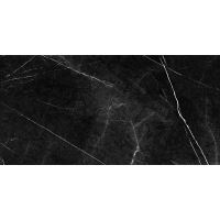 Gresie Nevada tip Marmura, finisaj lucios, 58x118 cm, culoare Negru