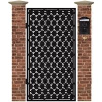 Poarta pietonala din tabla debitata cu plasma IRIS 1940 x 990 mm