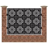 Panou de gard mare din tabla debitata cu plasma MAX TAPE 1500x1940 mm