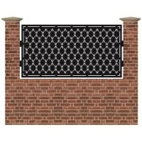 Panou de gard mic din tabla debitata cu plasma IRIS 990x1940 mm