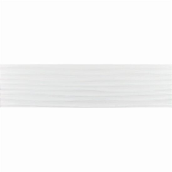 Faianta White Mat Onda 4762, tip monocolor, 25.5x75.5 cm, alb