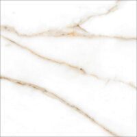 Gresie Dana Gold tip piatra, finisaj lucios, 60,8x60,8 cm, culoare alba