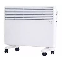 Convector electric Vivax 2000w podea/perete, alb PH2001