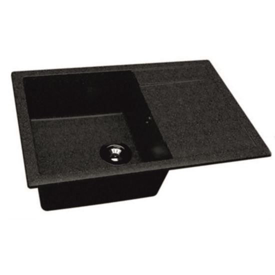 Chiuveta de bucatarie dreptunghiulara Dr. Gans Techno 760 culoare negru